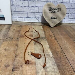 Circle y Replacement Leather Purse Bag Strap With Snap Keychain